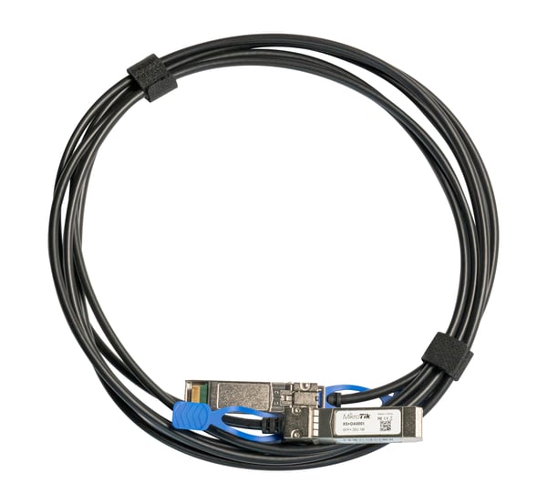 Mikrotik XS+DA0001 InfiniBand- ja kuituoptiikkakaapeli 1 m SFP/SFP+/SFP28 Musta