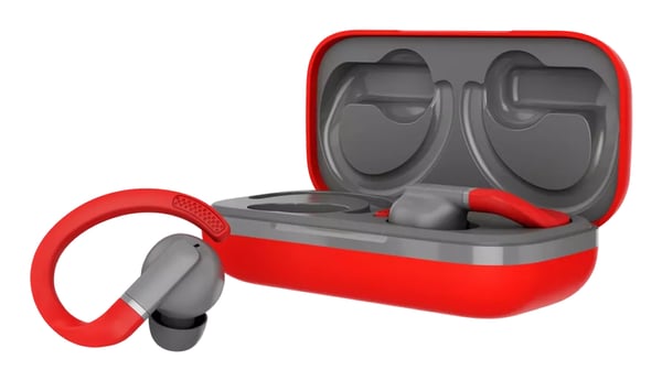 Canyon OnRun 11 Sport Headset True Wireless Stereo (TWS) Ørekrog, I ørerne Opkald/Musik/Sport/Hverdag Bluetooth Grå, Rød