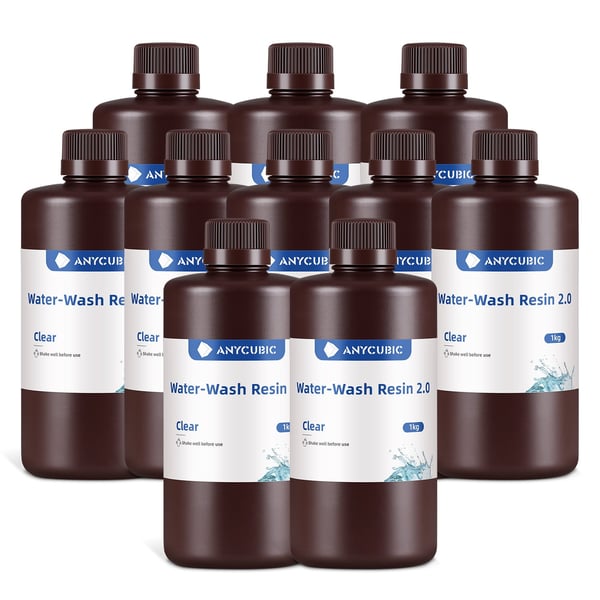 Miniatyrbillede 9 af 38: Anycubic Water-Wash Resin 2.0 Resin, Fotopolymer Flerfarvet 1 kg