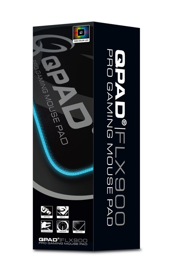 QPAD FLX900 musemåtte Gaming musemåtte Sort