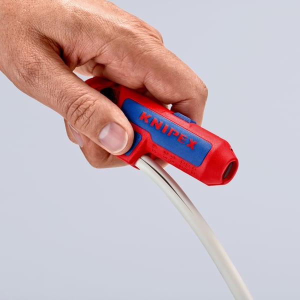 Miniatyrbild 21 av 22: Knipex ErgoStrip kabelskalare Blå, Röd