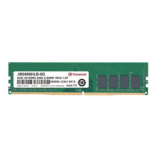Transcend JetRam JM2666HLB-8G muistimoduuli 8 GB 1 x 8 GB DDR4 288-pin DIMM Transcend JetRam JM2666HLB-8G muistimoduuli 8 GB 1 x 8 GB DDR4 288-pin DIMM