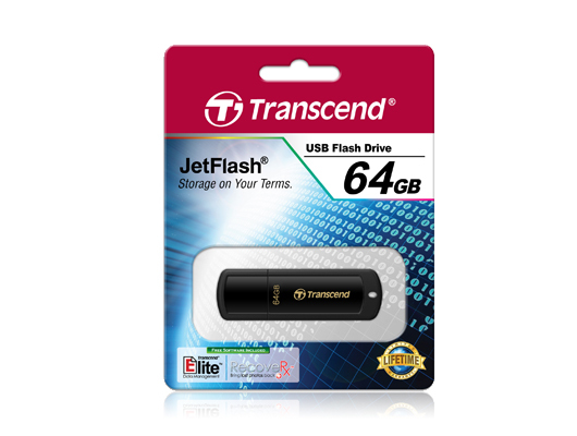 Transcend JetFlash 350 USB-sticka 64 GB USB Type-A 2.0 Svart