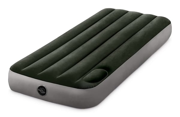 Intex Dura-Beam Standard Downy Enkelmadras Mørkegrøn