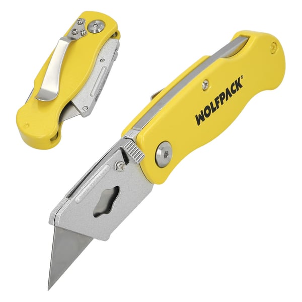 Wolfpack Cutter Plegable Hoja Trapezoidal 155 mm.