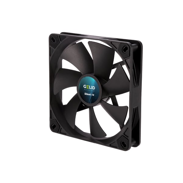 Miniatyrbild 4 av 4: Gelid Solutions FN-PX14-11 kylsystem för dator Datorväska Fan 14 cm Svart 1 styck