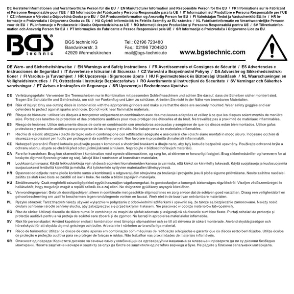 BGS technic Cutting Disc Set