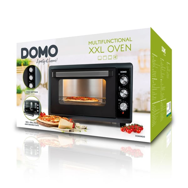 Domo DO808GO 50 l 2000 W Svart Grill