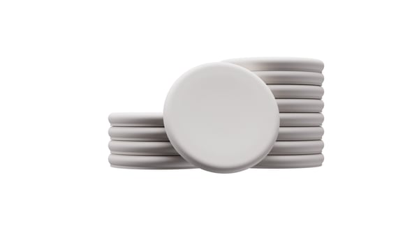 Legamaster Magnet för glastavlor warm grey 5st
