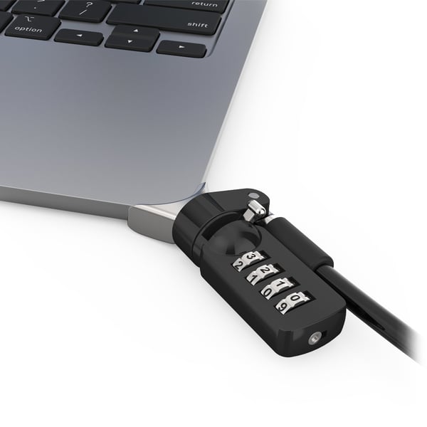 Miniatyrbillede 2 af 3: Compulocks MBALDG05CL kabellås Sølv