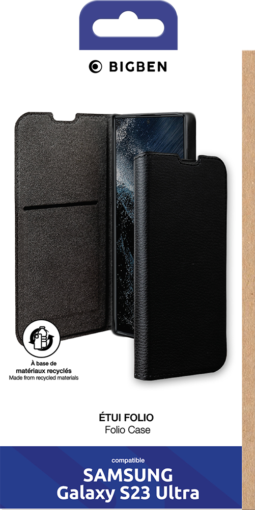 Bigben Connected FOLIOGS23UB mobiltelefon etui Cover Sort