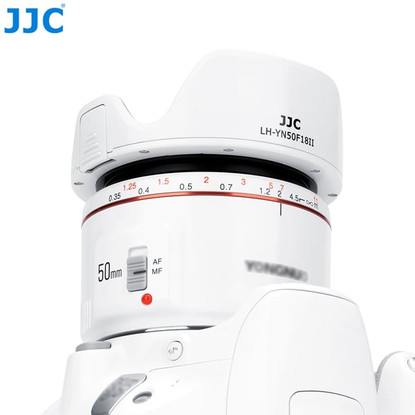 Miniatyrbillede 15 af 16: JJC LH-YN50F18II Rund Hvid