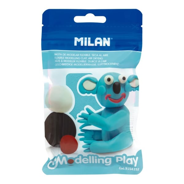 Milan Modelling Play Modellering ler 100 g Blå 1 stk