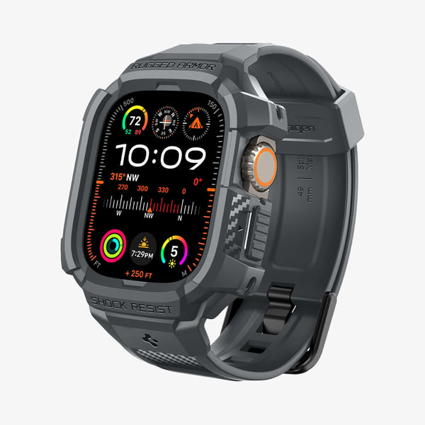 Spigen Rugged Armor Pro Kotelo Harmaa Termoplastinen polyuretaani (TPU)