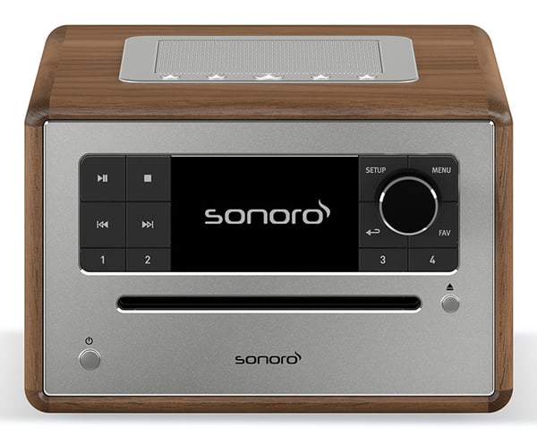 Sonoro ELITE Digital DAB, DAB+, FM Silver, Valnöt MP3-uppspelning Sonoro ELITE Digital DAB, DAB+, FM Silver, Valnöt MP3-uppspelning