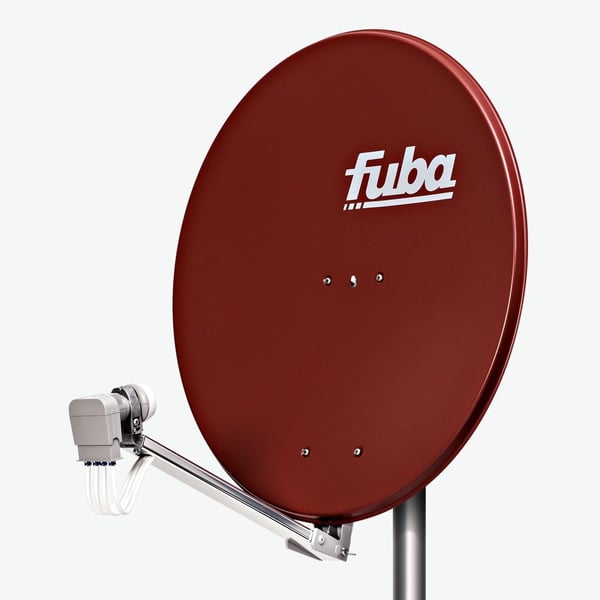 Fuba DAL 800 R satellitantenne 10,75 - 12,75 GHz Rød