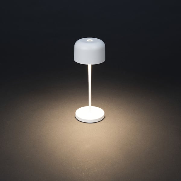 Konstsmide Lille mini bordlampe 2,5 W LED Hvid