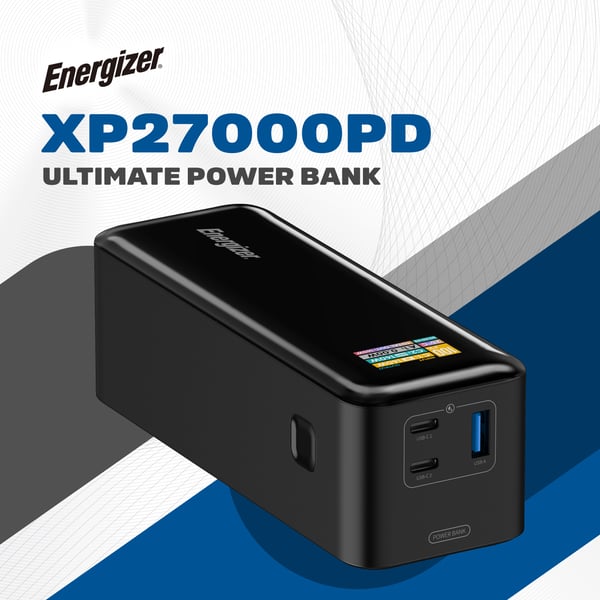 Miniatyrbillede 5 af 5: Energizer XP27000PD powerbank Lithium-Ion (Li-Ion) 27000 mAh Sort