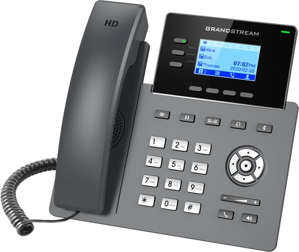 Grandstream Networks GRP2603 IP-telefoner Svart 3 linjer LCD