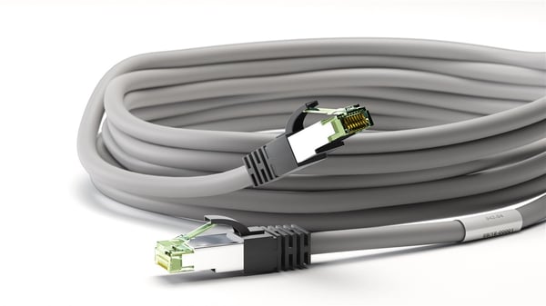 Goobay 55139 netværkskabel Grå 5 m Cat8.1 S/FTP (S-STP) Rund
