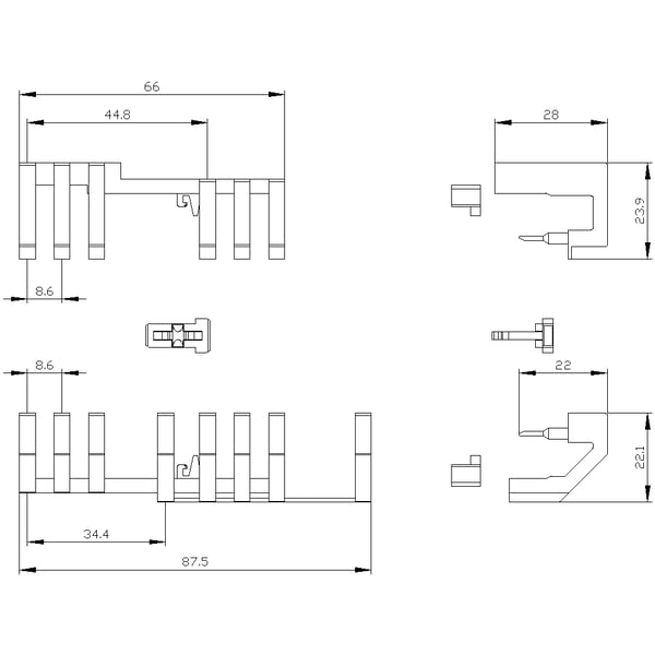 Miniatyrbillede 2 af 2: Siemens 3RA2913-2LA2 elektrisk skift tilbehør
