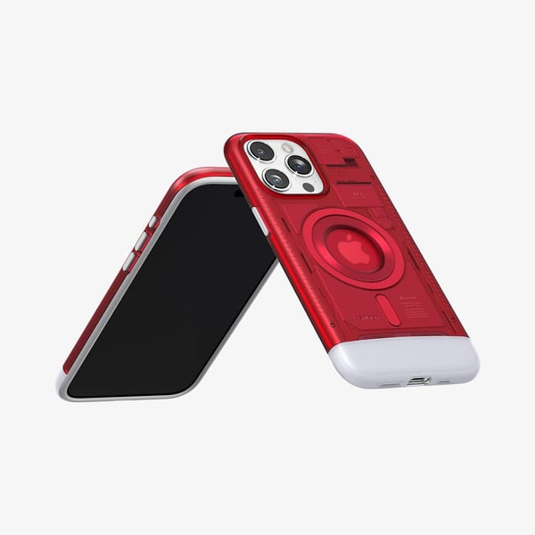 Spigen Classic C1 MagFit matkapuhelimen suojakotelo 15,5 cm (6.1") Suojus Punainen