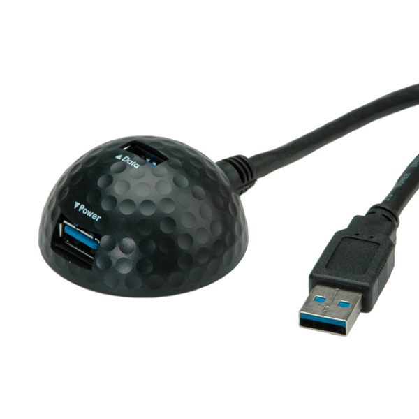 VALUE 11998999 USB-kablar USB 3.2 Gen 1 (3.1 Gen 1) 1,5 m USB A 2 x USB A Svart