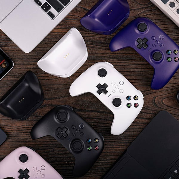 8Bitdo Ultimate Svart Bluetooth/RF/USB Spelplatta Analog Android, PC, iOS