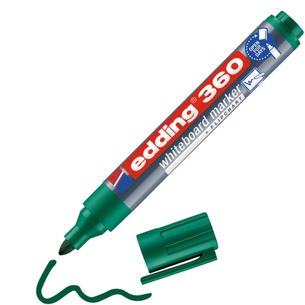 Miniatyrbillede 1 af 6: Edding 360 speedmarker 1 stk Projektilspids Grøn