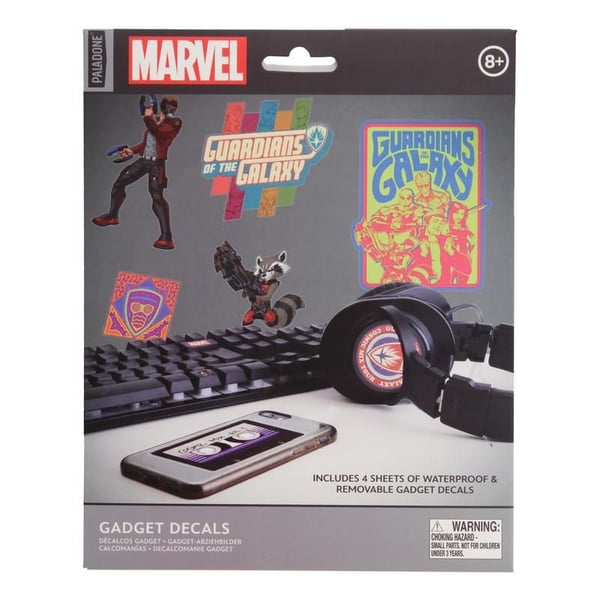 Pikkukuva 1 / 2: Paladone Guardians of the Galaxy Gadget Decals koristetarra Vinyyli Monivärinen Irroitettava 25 kpl