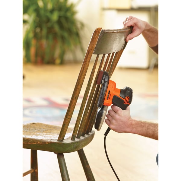 Miniatyrbillede 17 af 18: Black & Decker KA2000-QS transportabel slibemaskine Delta-slibemaskine 14000 rpm Sort, Orange