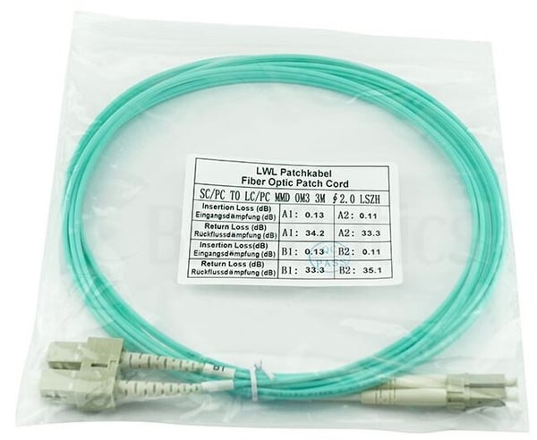 Miniatyrbillede 4 af 8: BlueOptics 055702K512000020M-BO InfiniBand og fiberoptisk kabel 20 m 2x LC 2x SC LC/APC Grøn