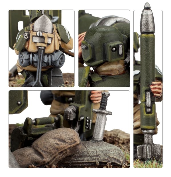 Miniatyrbillede 9 af 12: Games Workshop Cadian Heavy Weapon Squad