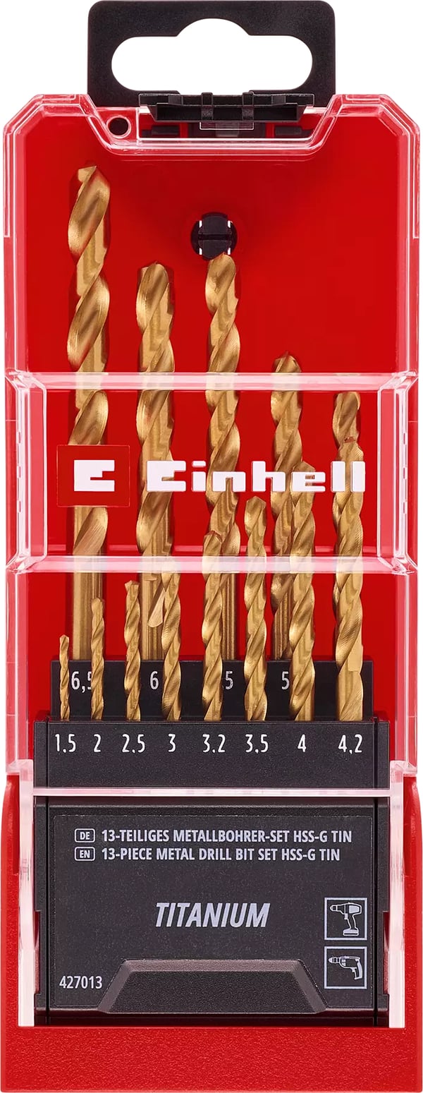 Miniatyrbillede 3 af 3: Einhell 49427013 borehoved Boresæt 13 stk