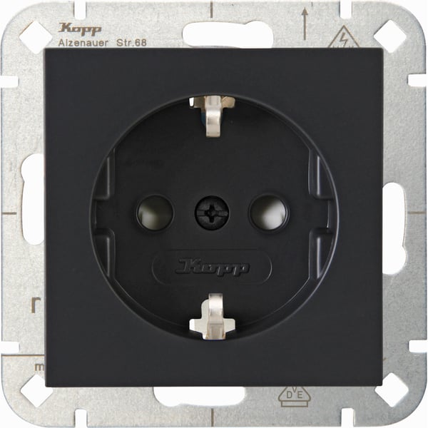 Kopp 940015008 stikkontakt Type F Anthracit