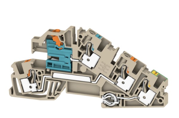 Weidmüller AITB 4 BB NDT-L-PE termisk blok Beige, Orange