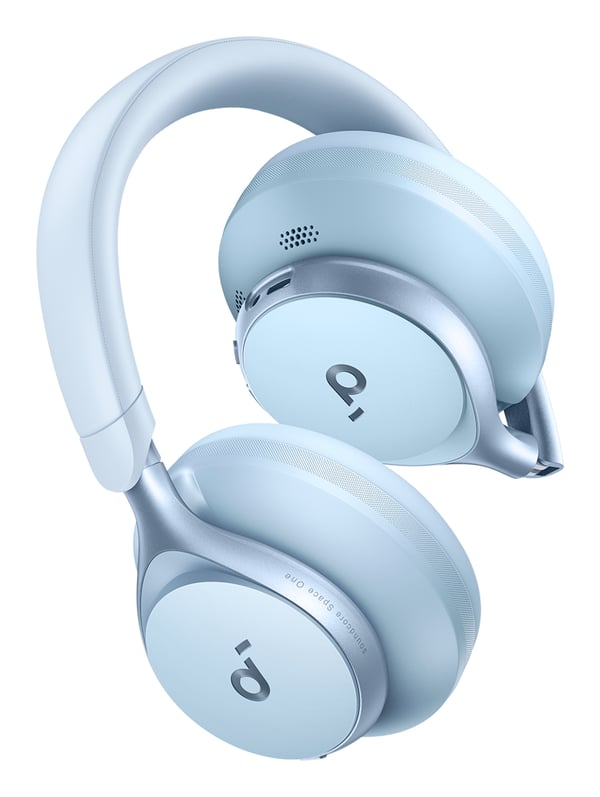 Anker Space One Hovedtelefoner Trådløs Headset Musik/hverdag USB Type-C Bluetooth Blå