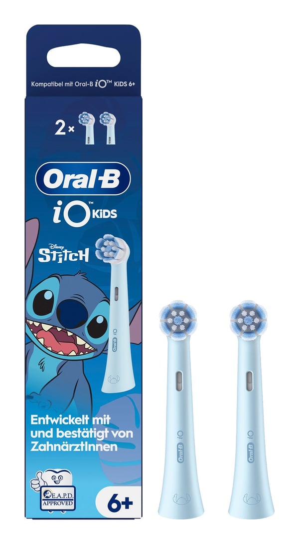 Oral-B iO Kids Disney Stitch 2 stk Blå Oral-B iO Kids Disney Stitch 2 stk Blå