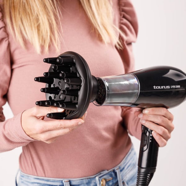 Taurus LYSS 2300 hårtørrer 2200 W Sort, Rose