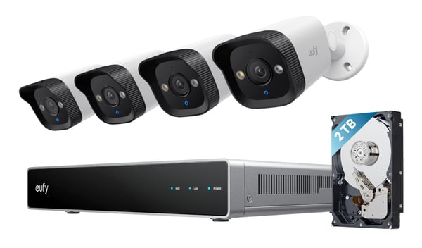 Miniatyrbild 1 av 2: Eufy NVR Security System E40 Svart, Grå, Vit
