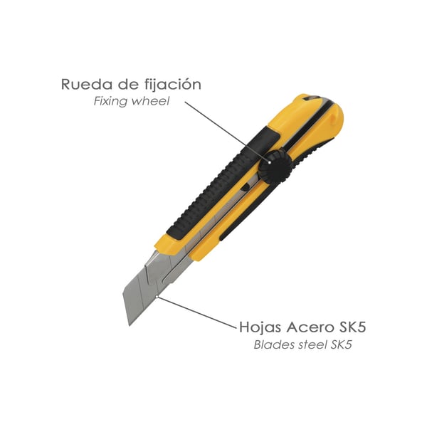 Pikkukuva 2 / 5: Wolfpack Cutter Ancho Profesional Hoja Acero Sk5 25mm.