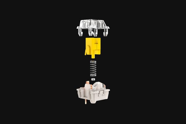 Razer RC21-02040100-R3M1 nøglekontakt Transparent, Gul 36 stk