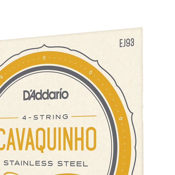 Miniatyrbild 4 av 4: D'Addario EJ93 musikinstrumentsträng 4 styck Rostfritt stål Cavaquinho
