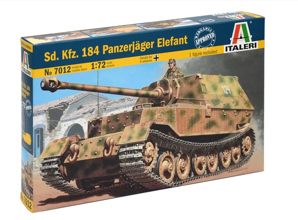 Miniatyrbild 1 av 4: Italeri PANZERJG. ELEFANT Tank model Monteringssats 1:72