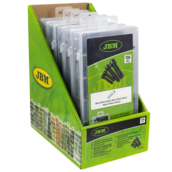 Miniatyrbillede 3 af 4: JBM 53362 skrue/bolt 106 stk Skruesæt