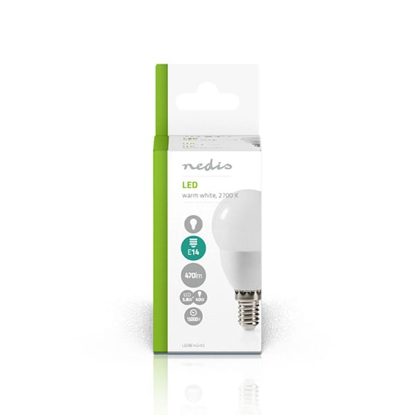 Nedis LEDBE14G452 LED-lampe Varm hvid 2700 K 5,8 W E14 G