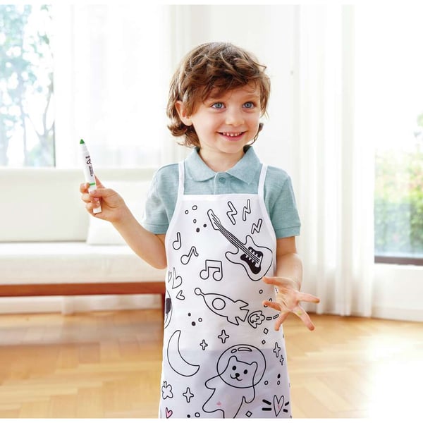 Hape Colour Me Art Apron målarförkläde Barn Vit