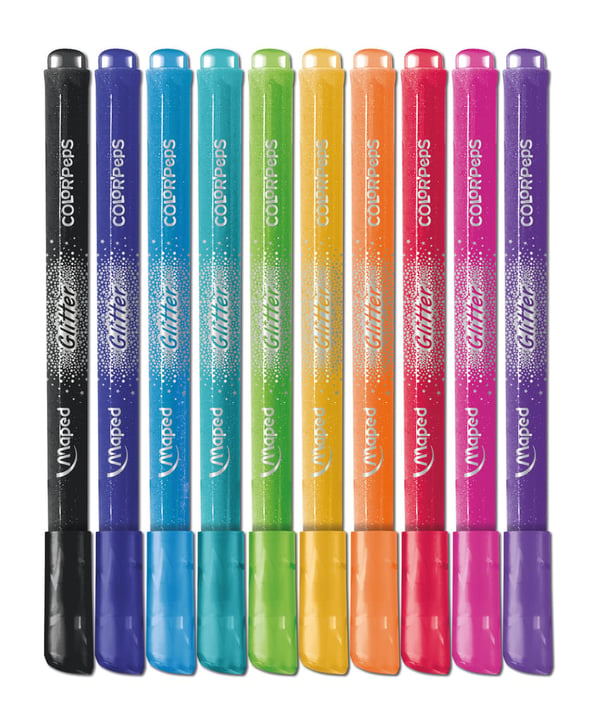 Maped Color’Peps 847110 huopakynä Keskikokoinen Musta, Vaaleanpunainen, Sininen, Vihreä, Oranssi, Punainen, Violetti, Keltainen 10 kpl
