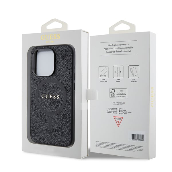Miniatyrbillede 4 af 5: GUESS mobiltelefon etui 15,5 cm (6.1") Cover Sort