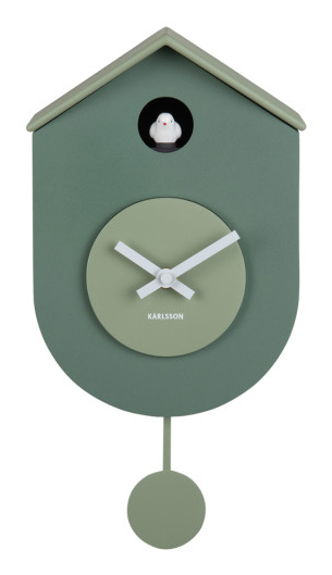 Karlsson KA6026GR vägg- och bordsklocka Quarts-klocka Oval Grön